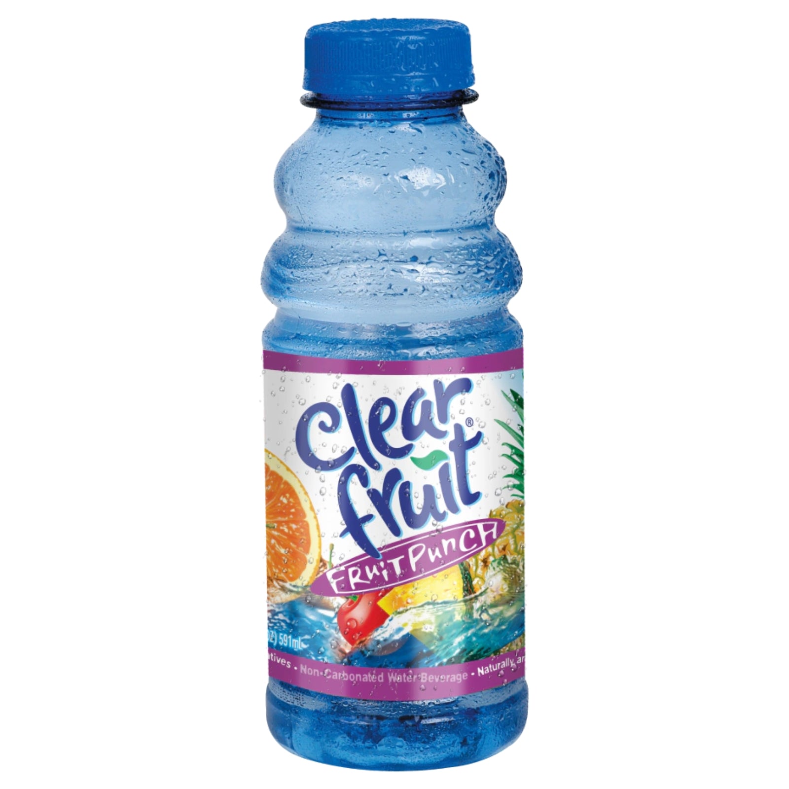 12 Pack Clear Fruit Water 20 Ounce Bottles Non Carbonated Water Beverage (Fruit Punch)