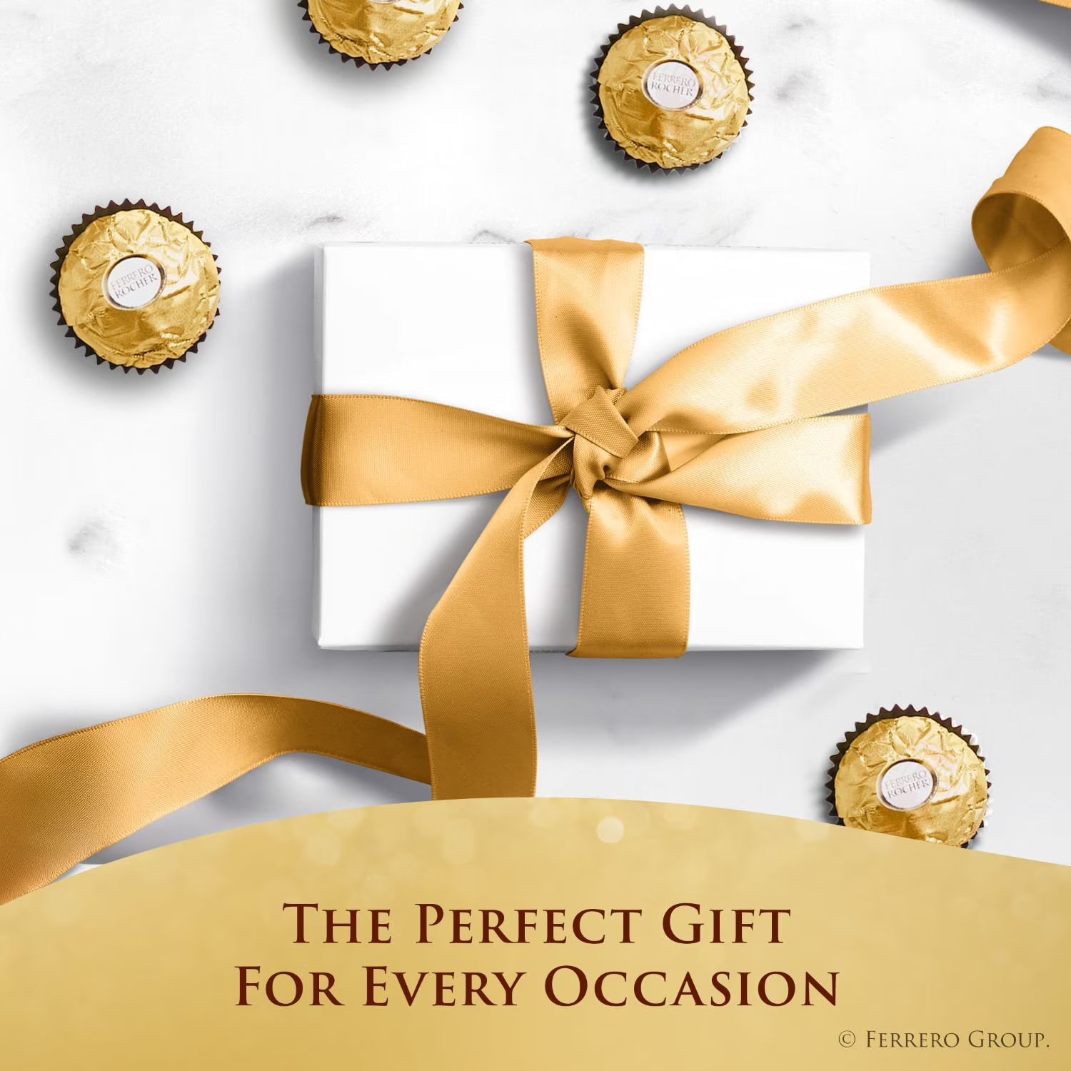 Ferrero Rocher Premium Milk Chocolate Hazelnut 48 Count – Gourmet Chocolate Candy, Crunchy Hazelnut Center, Luxury Gift Box, Bulk Pack