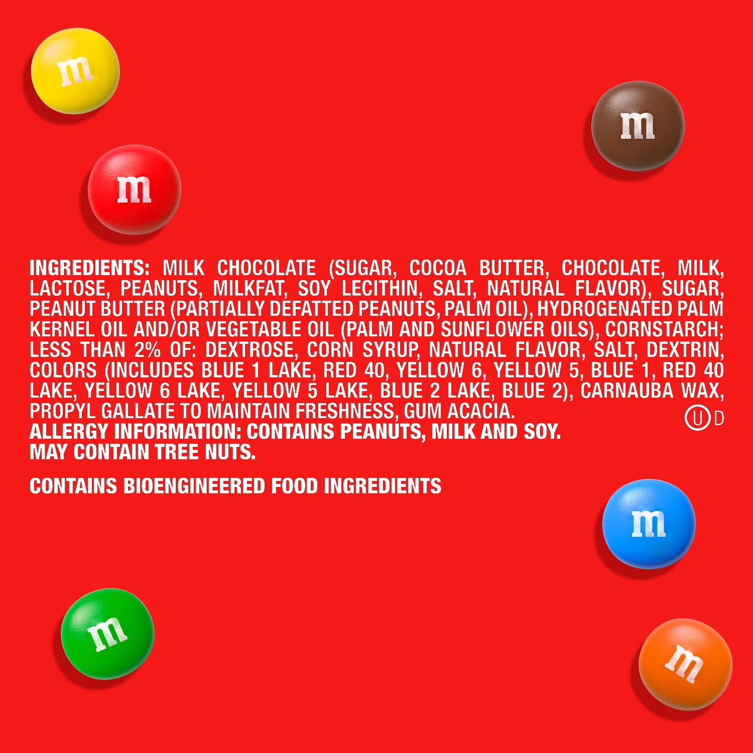 M&M’s Peanut Butter Milk Chocolate Candy, Sharing Size (9 oz Bag) – Crunchy Peanut Butter Center Covered in Milk Chocolate