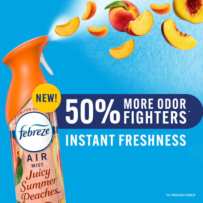 Febreze Air Mist Air Freshener Spray Spring Mixed Scent 4 Pack 32.4 oz – Odor Eliminator Room Spray, Long-Lasting Fresh Scent, Home & Office Air Freshener Bulk Pack
