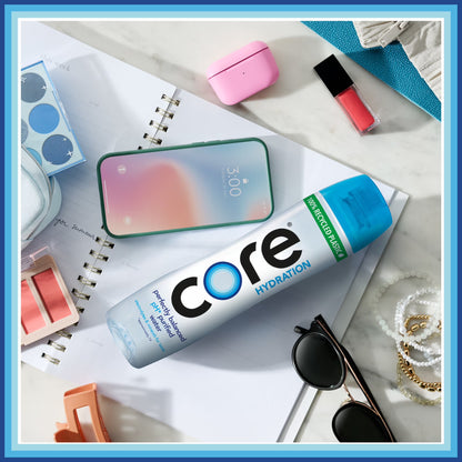 CORE Hydration Perfectly Balanced Drinking Water, 30.4 fl oz Bottles (6 Pack), Ultra-Purified pH Balanced Electrolyte Water