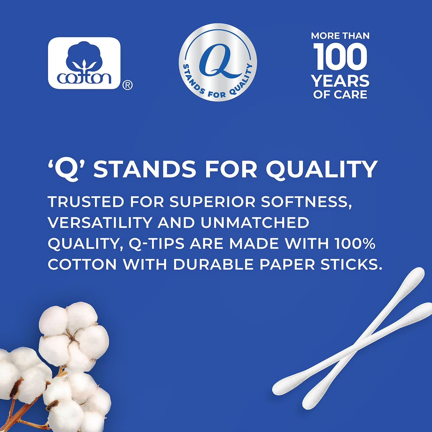 Q-tips Cotton Swabs 1750 Count 3 Pack – Premium Soft Cotton Swabs, Gentle Personal Care Sticks, Bulk Value Pack, Home Essentials