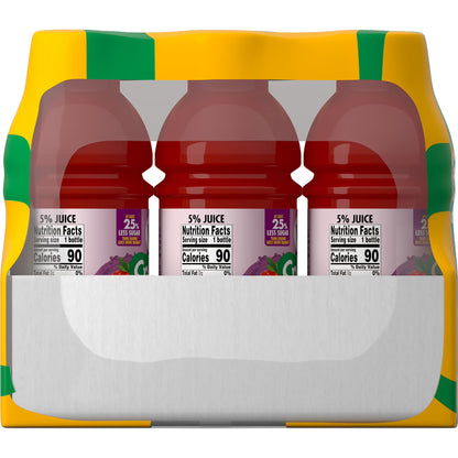V8 Splash Juice Beverage Variety Pack (18 Pack, 12 fl oz Bottles) – Fruit & Vegetable Juice Blend, Refreshing Hydration Drink