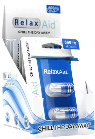 6 Pack Relax Aid 600mg Capsules – 12 Capsules Total