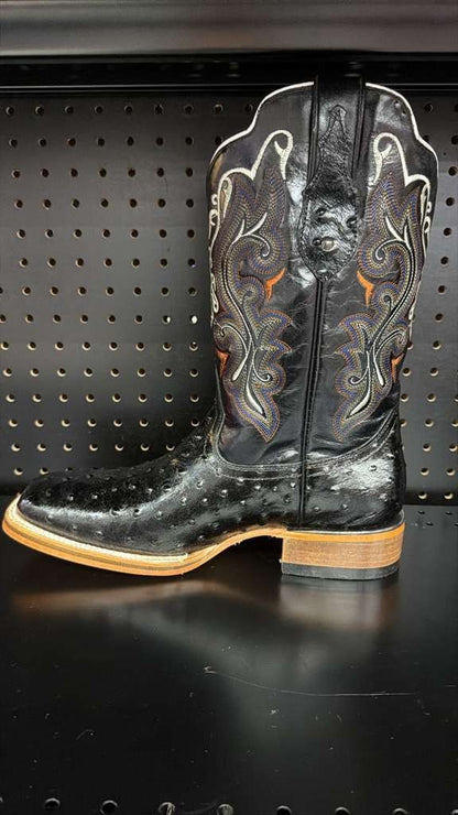 Men's Rodeo Cowboy Western Square Toe Boots Alligator Neck Print Made in Mexico