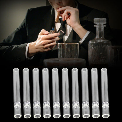 10-piece Thick Pyrex Glass Chillum Tobacco Pipe, Smoking pipe, Smooth One Hitter