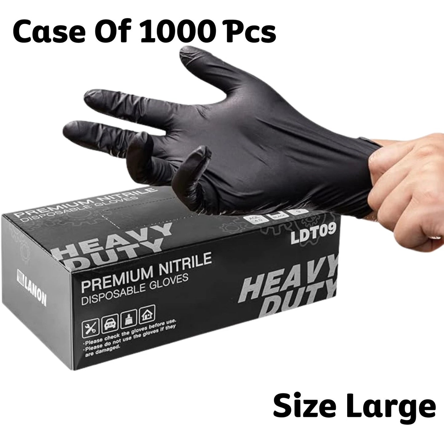 Large Medical Gloves - Powder Free, Food Grade 500 pack
