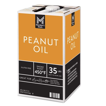 Member's Mark Pure Peanut Oil – 35 lb (4.5 Gallon) Bulk Jug
