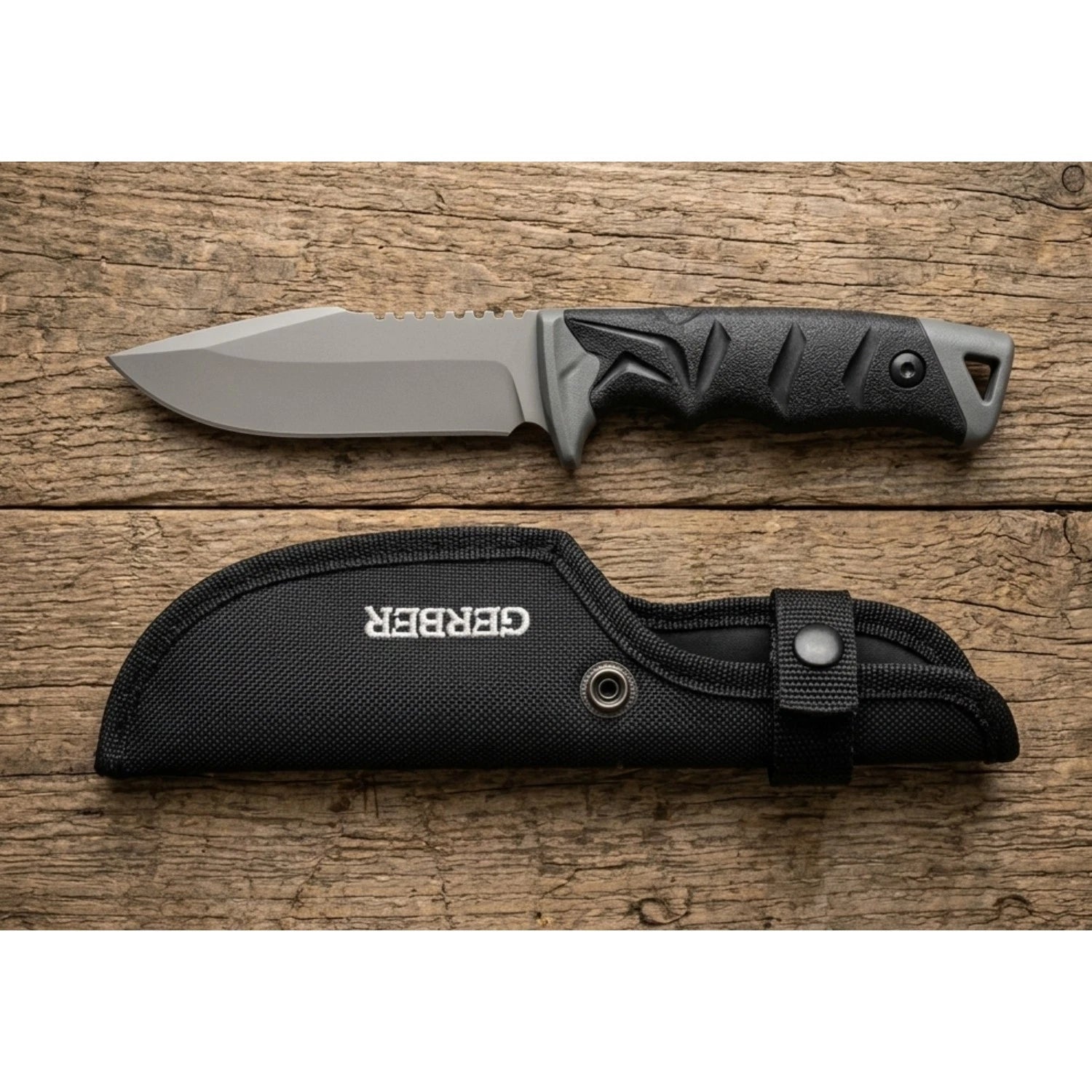 Gerber Tactical Fixed Blade Knife w/ Sheath Survival Hunting Camping In/Outdoor