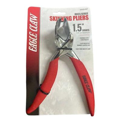 DELUXE CATFISH SKINNER PLIERS - Nickle Finish, Rubber Coated Grip