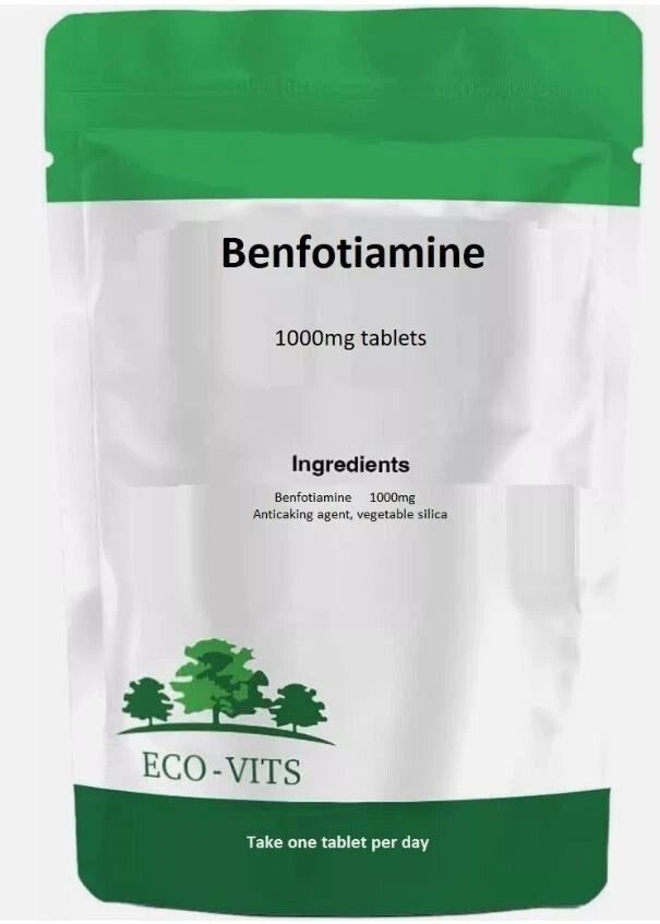 Benfotiamine 1000mg Tablets - Nerve Health &amp; Energy Support