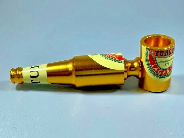 UNIQUE SECRET METAL HAND PIPE TOBBACO SMOKING PIPES BEER BOTTLE