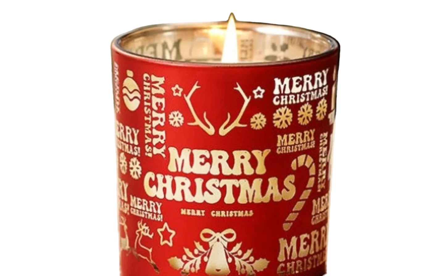 Red Christmas Soy Wax Candles - Premium Holiday Fragrance