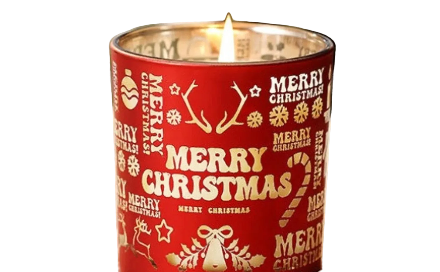 Red Christmas Soy Wax Candles - Premium Holiday Fragrance