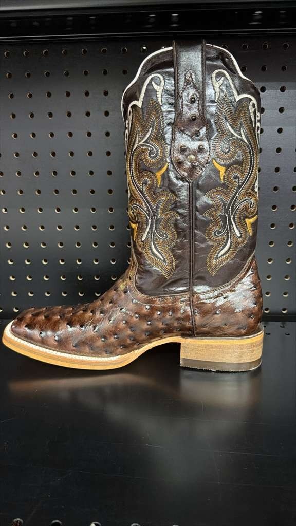 Men's Rodeo Cowboy Western Square Toe Boots Alligator Neck Print Made in Mexico