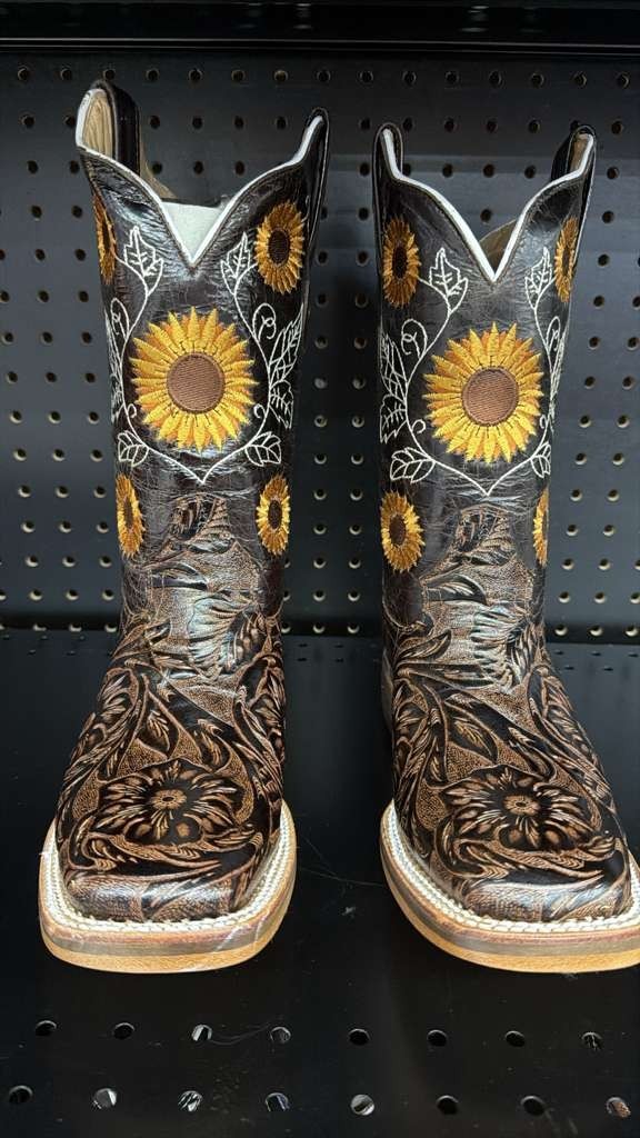 Men's Rodeo Cowboy Western Square Toe Boots Alligator Neck Print Made in Mexico