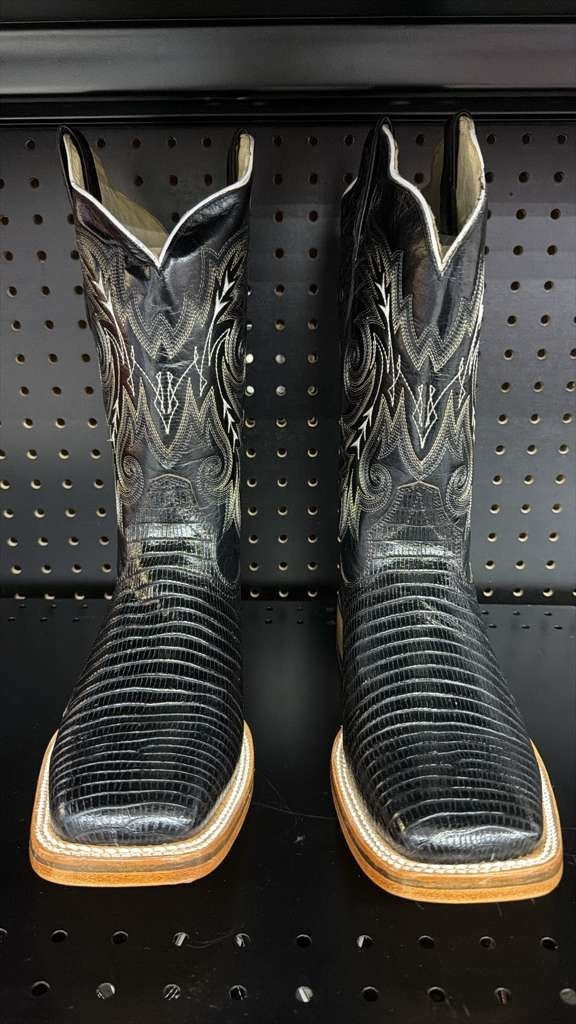 Men's Rodeo Cowboy Western Square Toe Boots Alligator Neck Print Made in Mexico