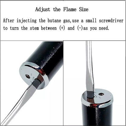 Sneak a Toke Pipe and Click N Hit Wind Resistant Refillable Butane Torch Lighter
