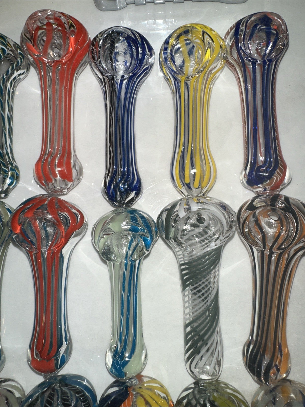 😎5 PCS  3.5” 🧡TOBACCO SMOKING PIPE ASSORTED GLASS HAND PIPES 💚 RANDOM $4 Each