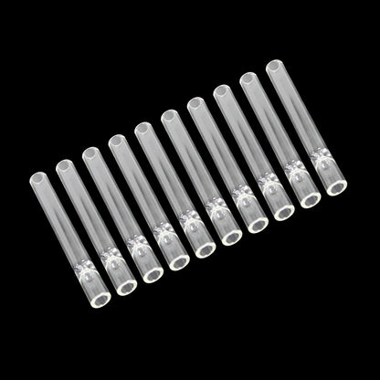 10-piece Thick Pyrex Glass Chillum Tobacco Pipe, Smoking pipe, Smooth One Hitter