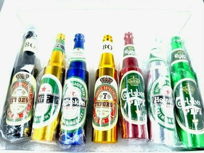 UNIQUE SECRET METAL HAND PIPE TOBBACO SMOKING PIPES BEER BOTTLE