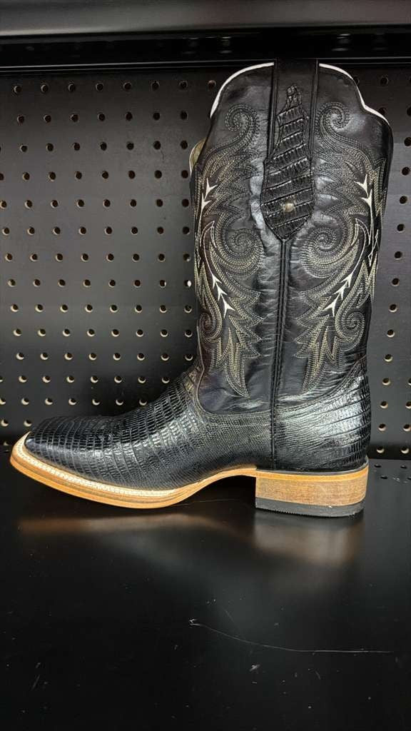 Men's Rodeo Cowboy Western Square Toe Boots Alligator Neck Print Made in Mexico