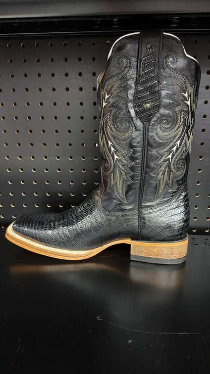 Men's Rodeo Cowboy Western Square Toe Boots Alligator Neck Print Made in Mexico