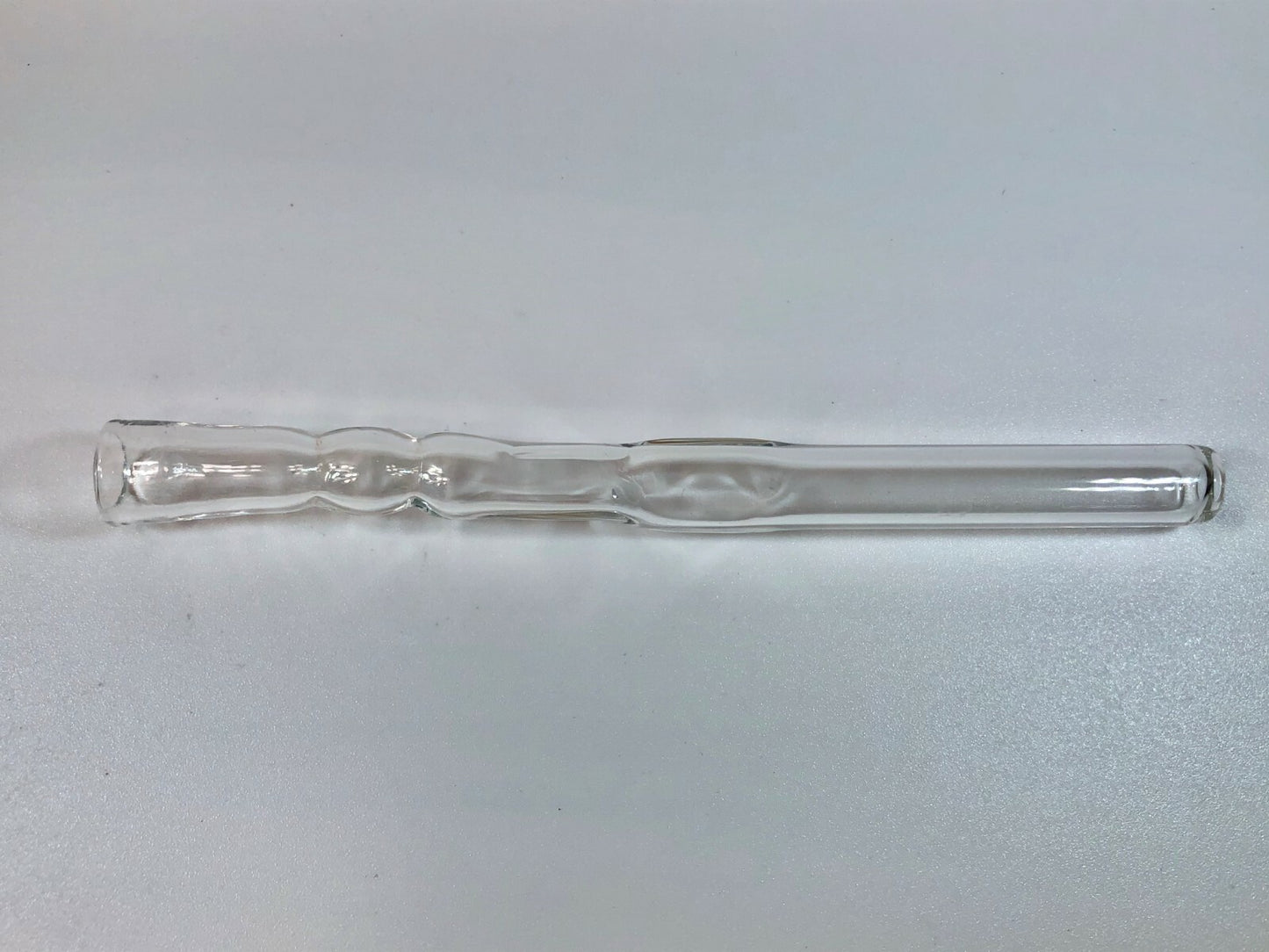 Thick Swirl Clear Glass Smoking Pipe Cigarette Tobacco Holder