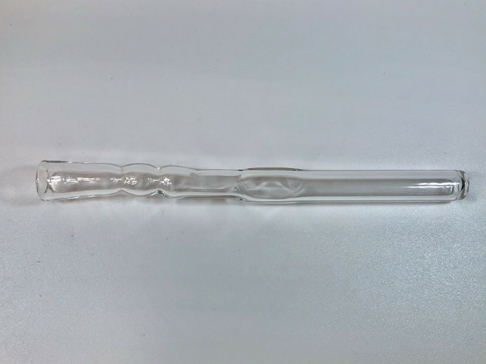 Thick Swirl Clear Glass Smoking Pipe Cigarette Tobacco Holder