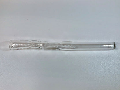 Thick Swirl Clear Glass Smoking Pipe Cigarette Tobacco Holder