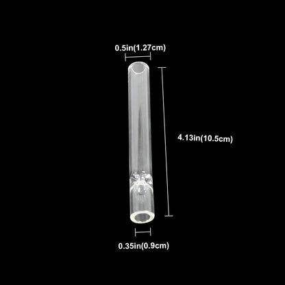 10-piece Thick Pyrex Glass Chillum Tobacco Pipe, Smoking pipe, Smooth One Hitter