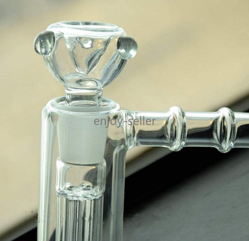 Mini Bubbler Hammer Diffuse  Glass Water Bongs Rig Shisha Smoking Pipe 18mm bow