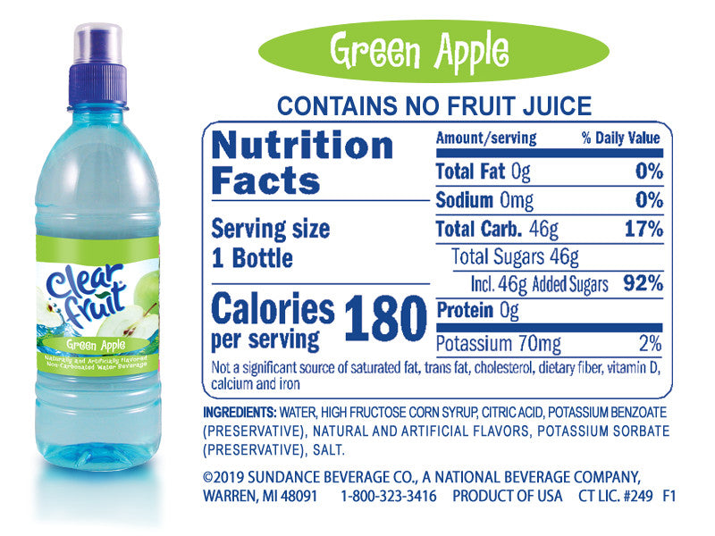 Clear Fruit Flavored Water  16.9oz Bottles 6/12/24 Packs, ALL Flavors Available