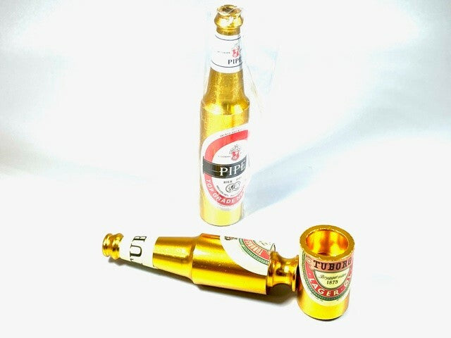UNIQUE SECRET METAL HAND PIPE TOBBACO SMOKING PIPES BEER BOTTLE