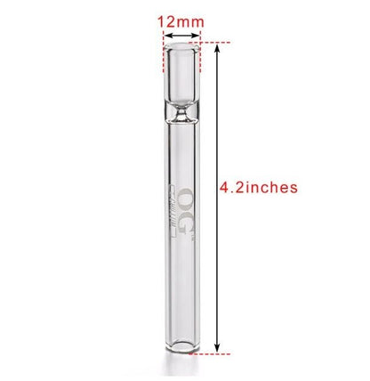 10 Pack OG Chillum 4” One Hitters – USA Made Premium Glass Smoking Pipes