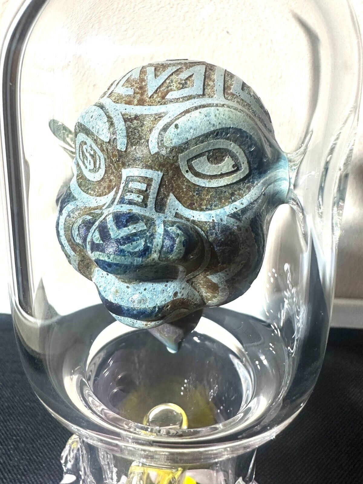 13.5'' Alien Glass Bong 14mm Artistic Water Pipe Unique Monster Collectible