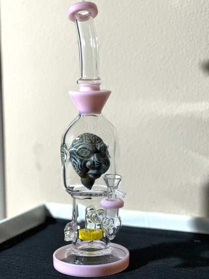 13.5'' Alien Glass Bong 14mm Artistic Water Pipe Unique Monster Collectible