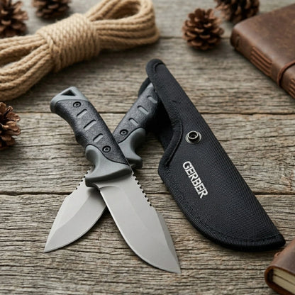 Gerber Tactical Fixed Blade Knife w/ Sheath Survival Hunting Camping In/Outdoor