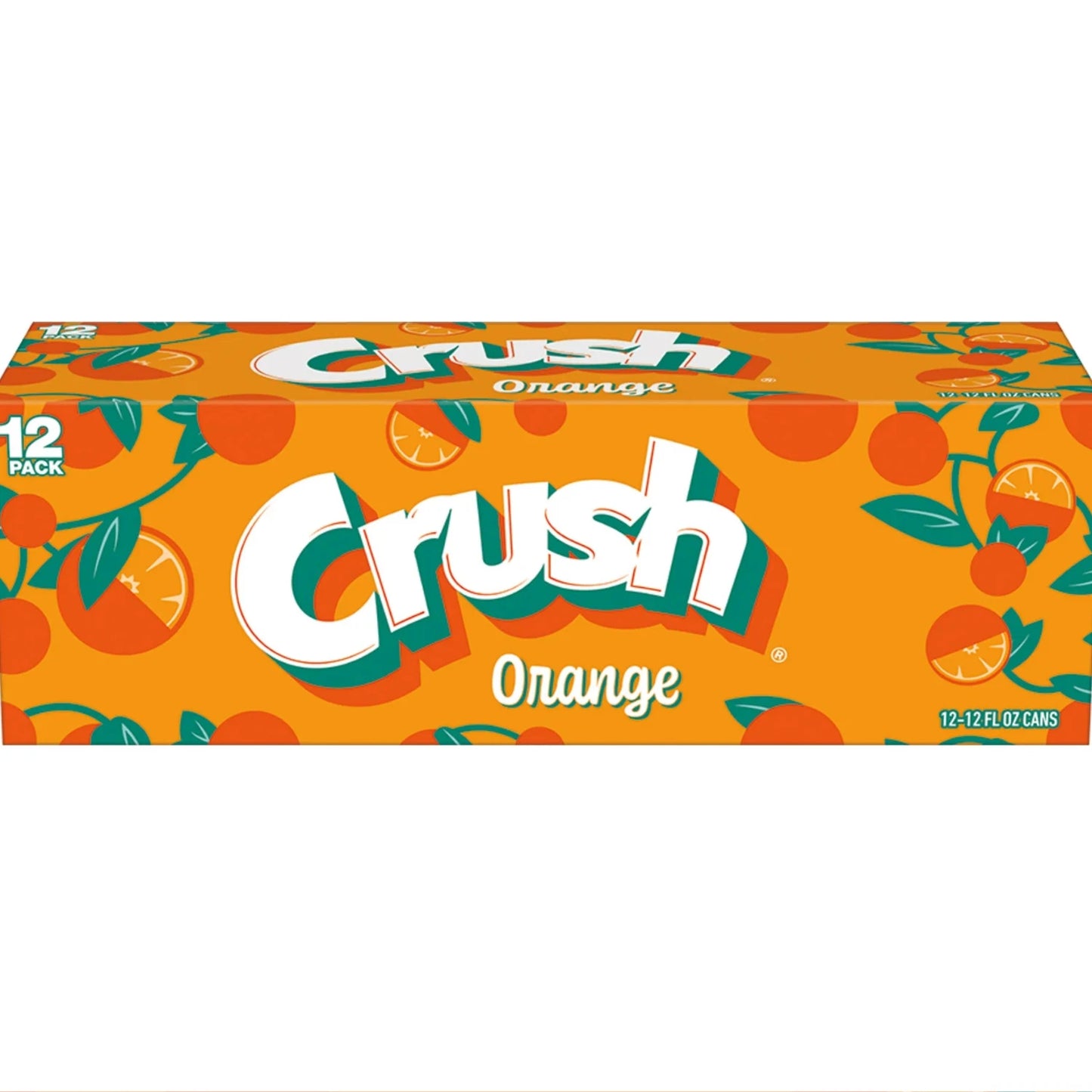 Crush Caffeine Free Orange Soda Pop – 12 fl oz Cans, 12 Pack