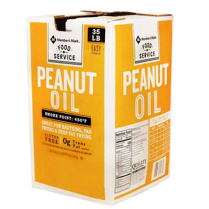 Member's Mark Pure Peanut Oil – 35 lb (4.5 Gallon) Bulk Jug