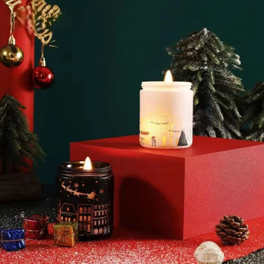 pack of 5 white Luxury Aromatherapy Candles for Christmas Decoration