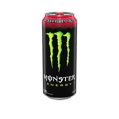 Monster Energy Strawberry Shots - 24 x 16fl oz | Sugar-Free, Fat-Free