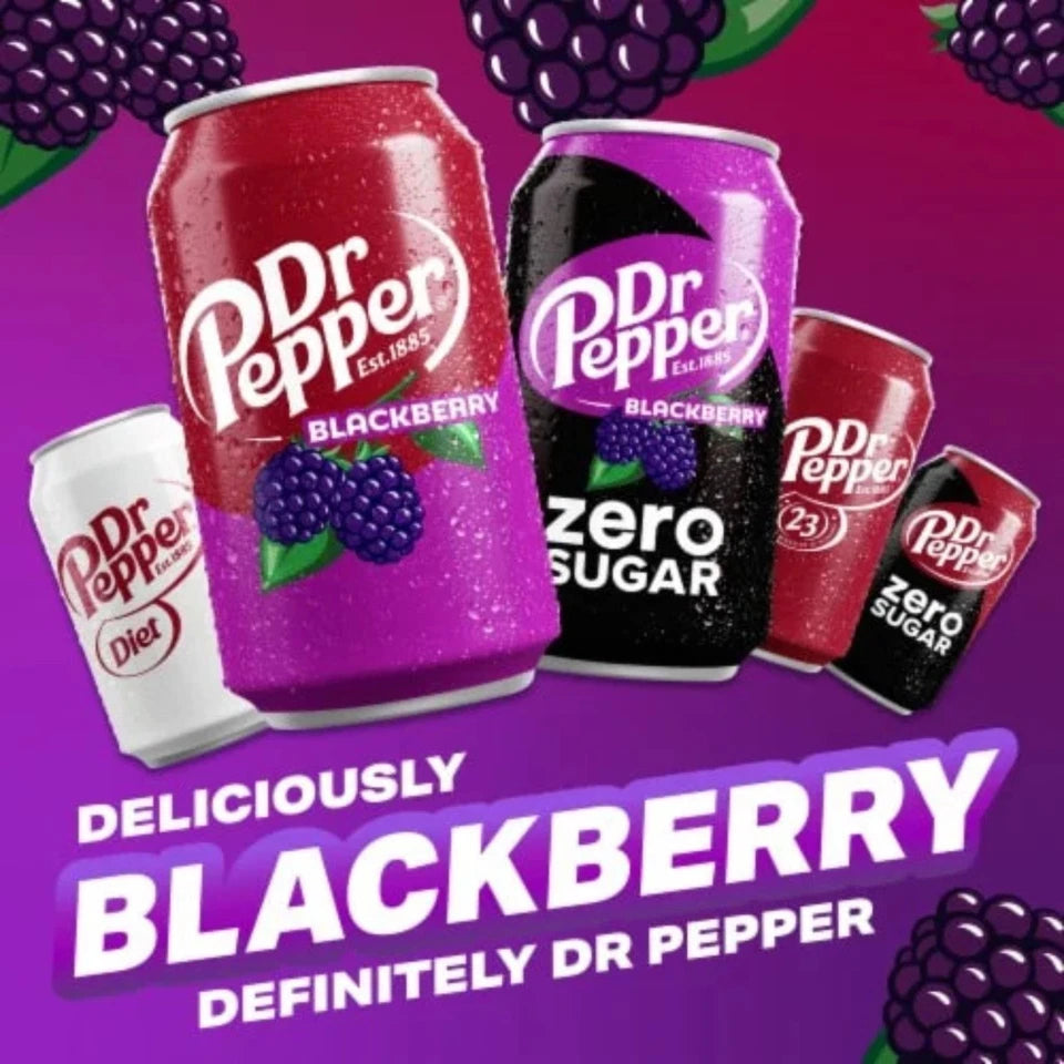 Dr Pepper Mini Soda Cans – 7.5 fl oz – 2 Packs of 10 Cans – Refreshing Soft Drink – Free Shipping