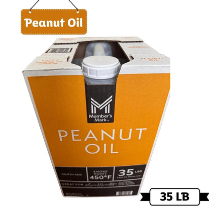 Member's Mark Pure Peanut Oil – 35 lb (4.5 Gallon) Bulk Jug
