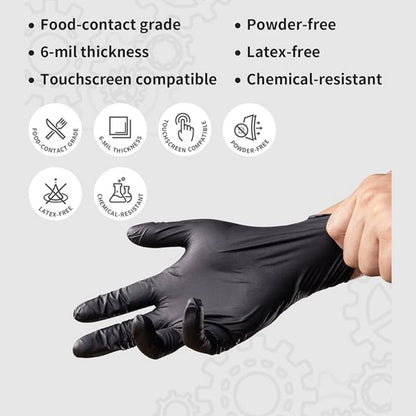 Large Medical Gloves - Powder Free, Food Grade 500 pack