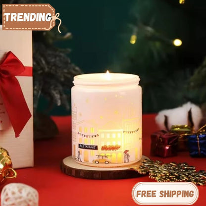 pack of 5 white Luxury Aromatherapy Candles for Christmas Decoration