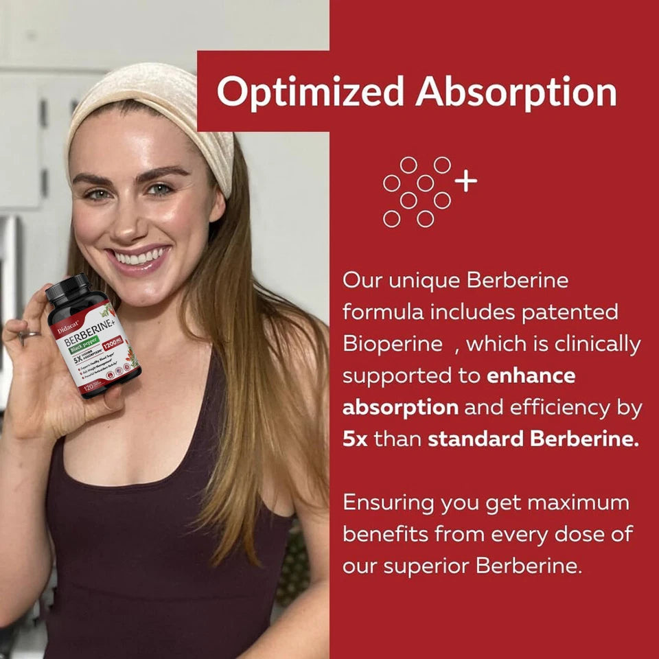 Berberine 1200mg - Supports Heart Health &amp; More