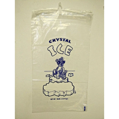 Ice Bags 10 lb with Drawstring – 500 Pack